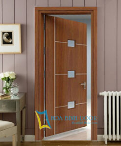 Cửa gỗ công nghiệp MDF phủ veneer KD.R4GL3